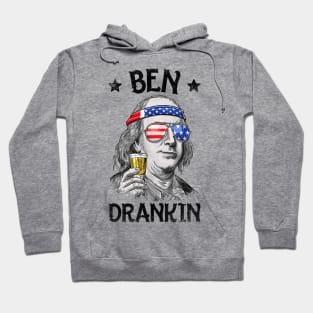 Ben Drankin 4th of July T-Shirt Benjamin Franklin Gifts Hoodie